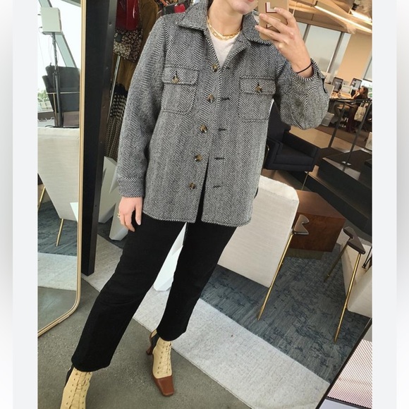 Who What Wear Jackets & Blazers - WHO WHAT WEAR Long Sleeve Front Button-Down Coat